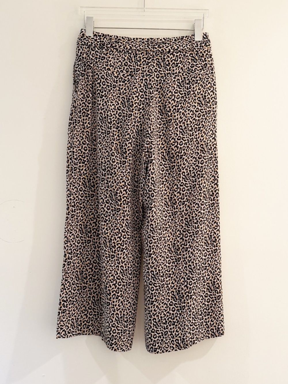 J. Crew Wide-Leg Cropped Leopard-Print Silk Pants - Picture 5 of 12